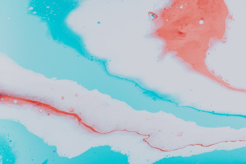 Photo turquoise color